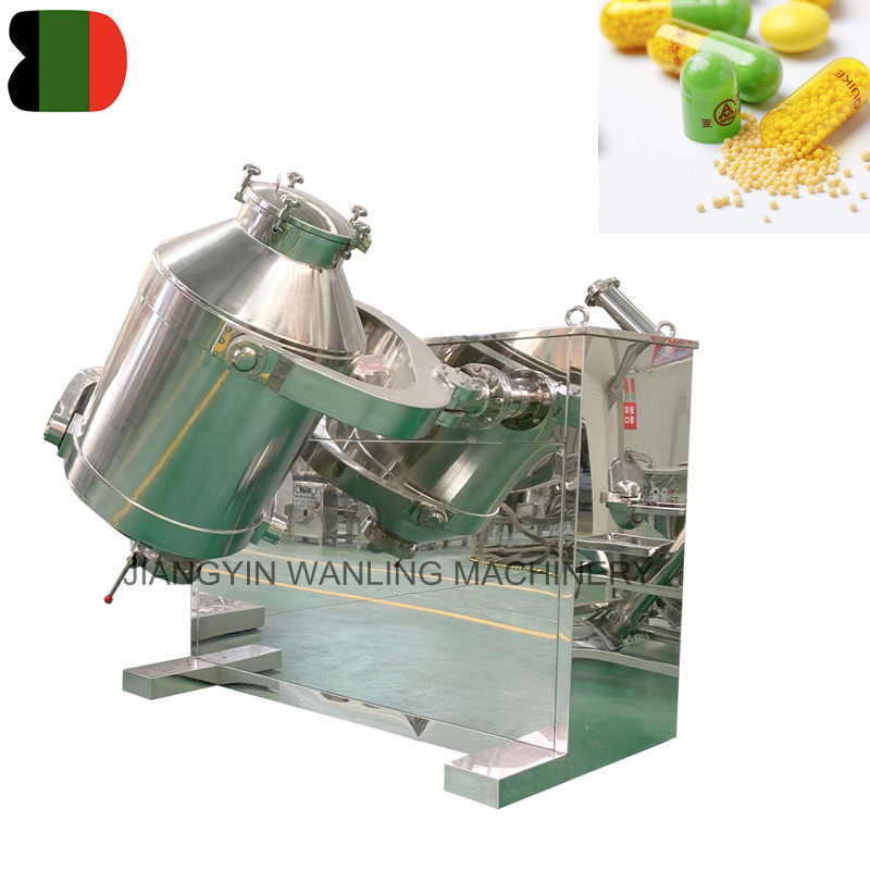 WLS Pharmaceutical Powder 3D Davul Mikser Karıştırma Makinesi